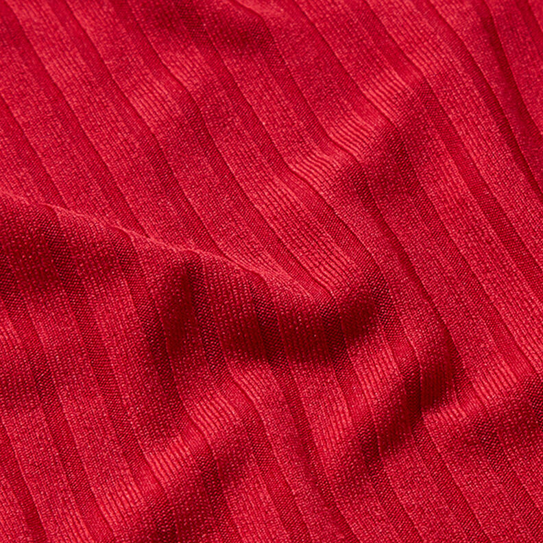 Ribstrik ensfarvet – rød,  image number 2