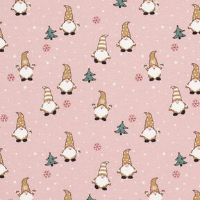 Bomuldsjersey nisser i sneen – rosé, 