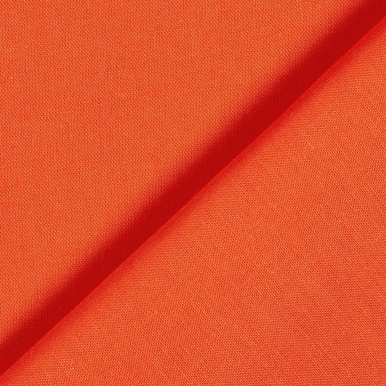 Bomuldsstof Cretonne Ensfarvet &ndash; orange,  image number 3