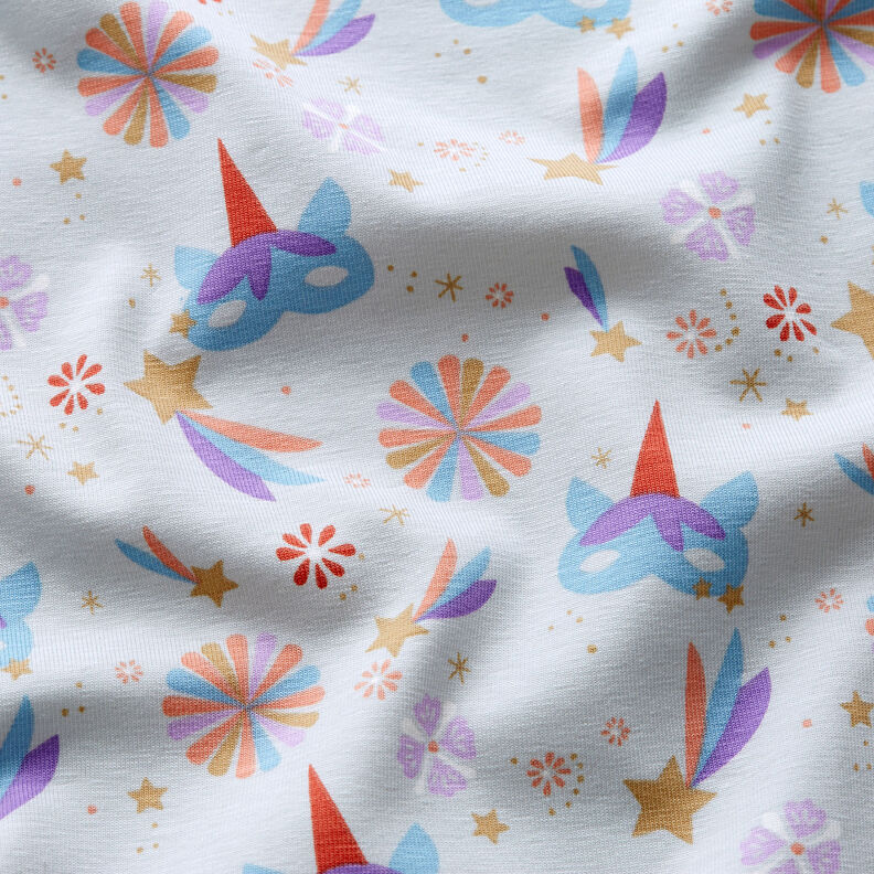 Bomuldsjersey maskemagi – lyseblå,  image number 2