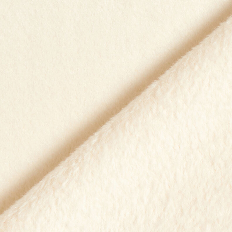 Nicki Fleece ensfarvet – creme,  image number 3