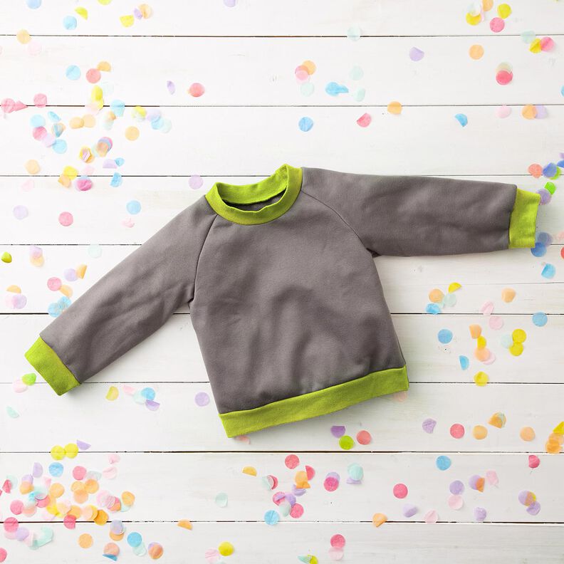 Rib stof ensfarvet – lindgrøn,  image number 4