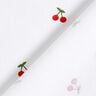 Bomuldspoplin kirsebær – hvid,  thumbnail number 4