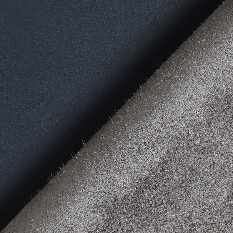 Kunstlæder med velourbagside  – natblå,  image number 4