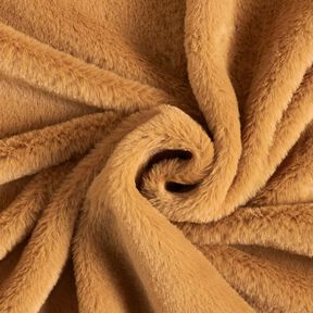 høj kvalitet ensfarvet kunstpels – råbrun, 