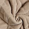 Quiltstof fløjl med pelsbagside romber – taupe,  thumbnail number 4