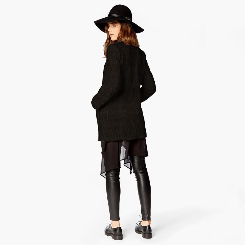 Bred cord Bubble Ensfarvet – sort,  image number 9