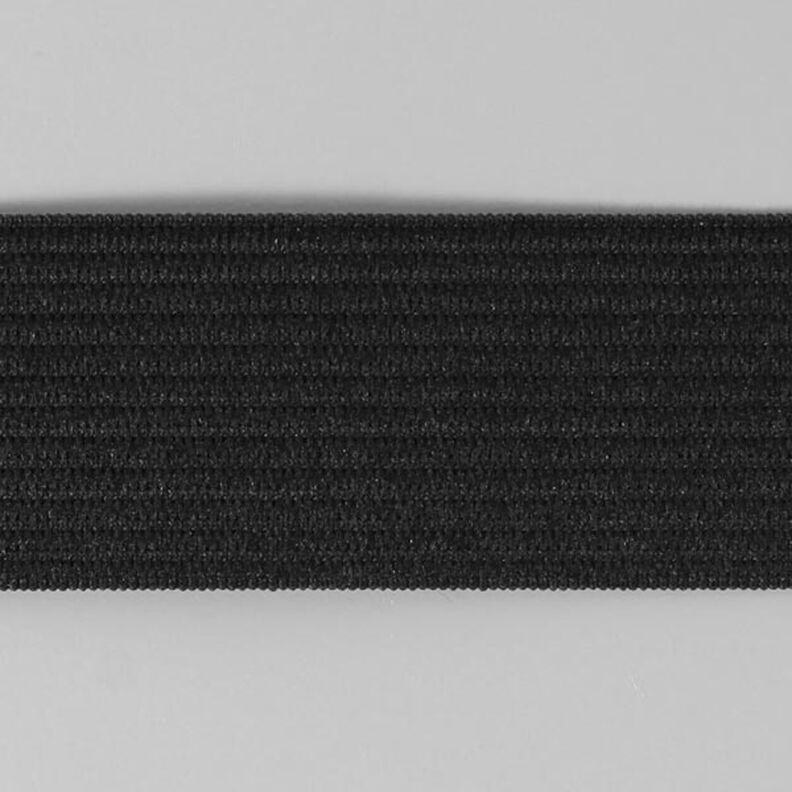 Glat gummibånd 580 – sort | YKK,  image number 1