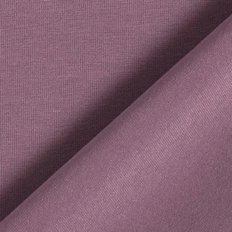 Bomuldsjersey Medium ensfarvet – aubergine,  image number 5