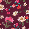French Terry Colette Digitaltryk | Nerida Hansen – bordeaux/intens pink,  thumbnail number 1