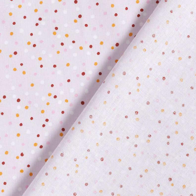 Bomuldsstof Cretonne små prikker – pastelviolet,  image number 4