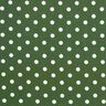 Bomuldspoplin store prikker – mørkegrøn/hvid,  thumbnail number 1