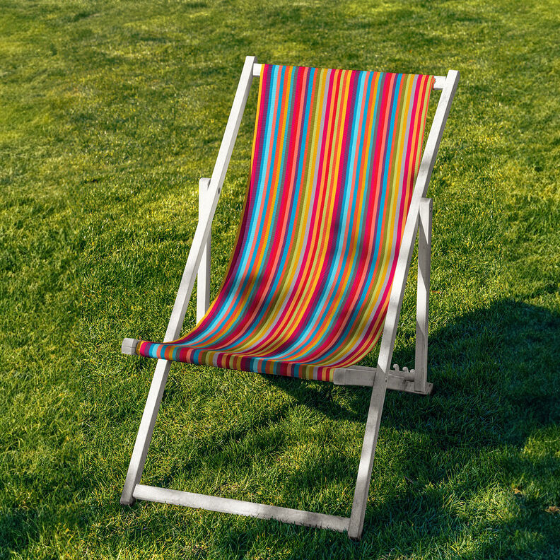 Outdoor Liggestolstof Striber på langs 44 cm – intens pink/blå,  image number 4