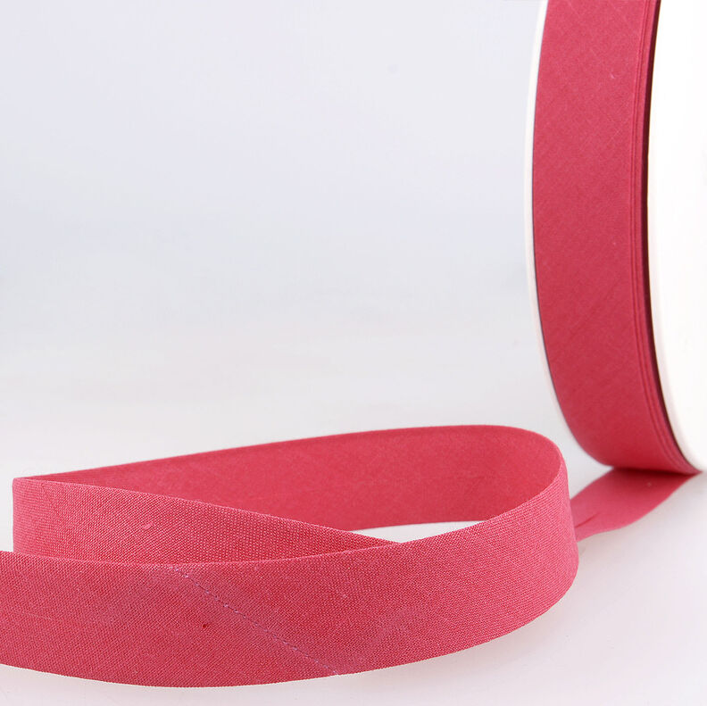 Skråbånd Polycotton [20 mm] – intens pink,  image number 1