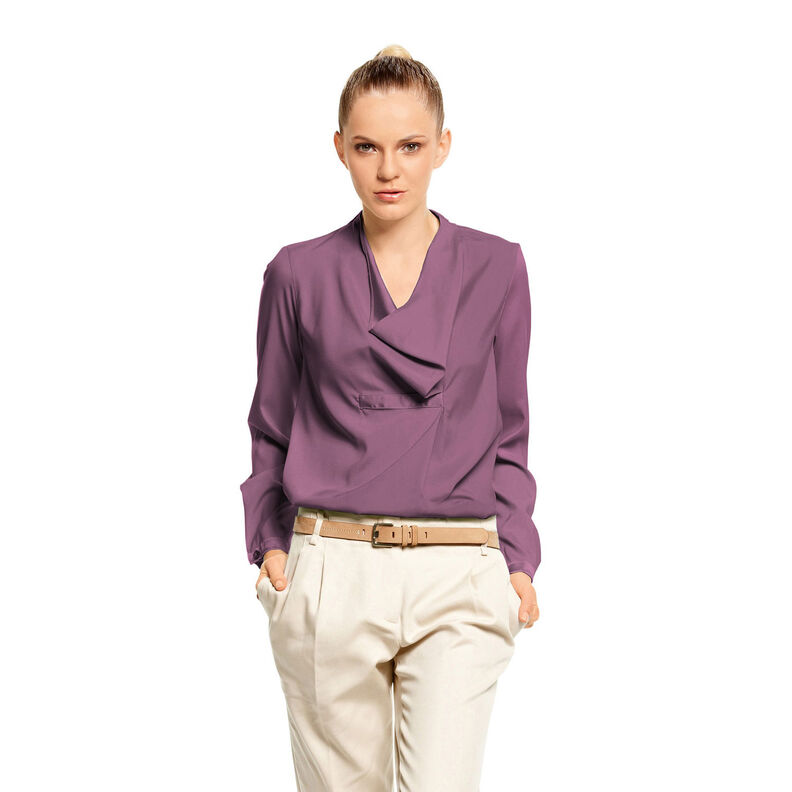 Viskosestof vævet Fabulous – aubergine,  image number 7