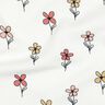 Vaflet jersey blomster | Poppy Fabrics – elfenben/apricot,  thumbnail number 2