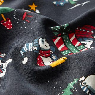 Sweatshirt lodden isbjørne fejrer jul – marineblå, 