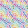 Bomuldspoplin regnbue-prikker Digitaltryk – hvid/farvemix,  thumbnail number 1