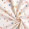 Bomuldspoplin Kattekonfetti – elfenben/lys taupe,  thumbnail number 3