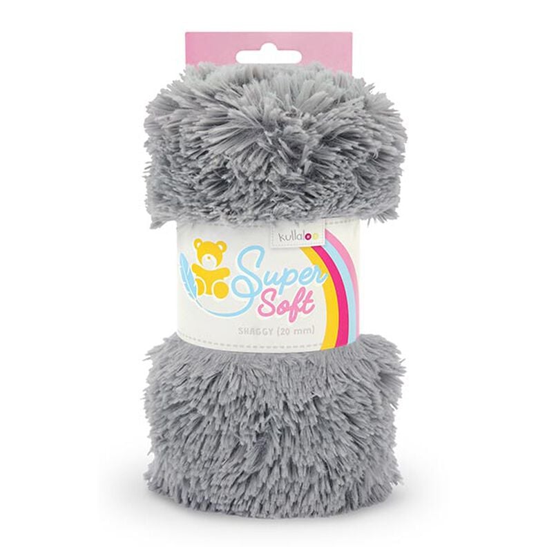 Tottet plys SHAGGY [1 M x 0,75 M | Flor: 20 mm] - grå | Kullaloo,  image number 1