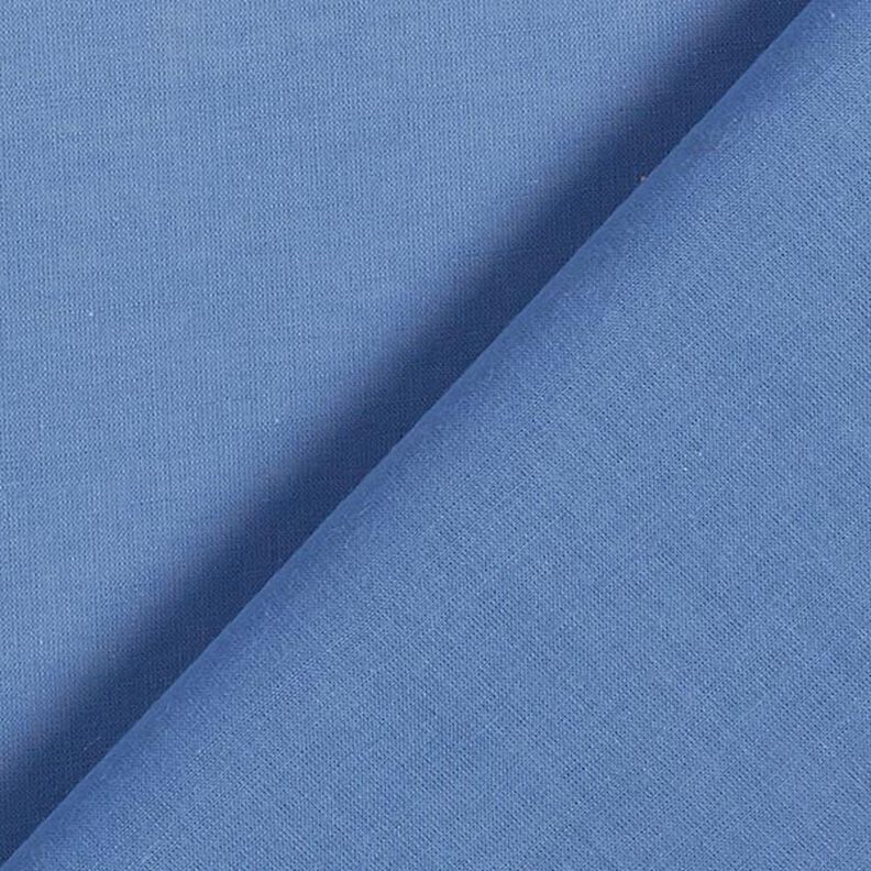Bomuldsbatist ensfarvet – jeansblå,  image number 3
