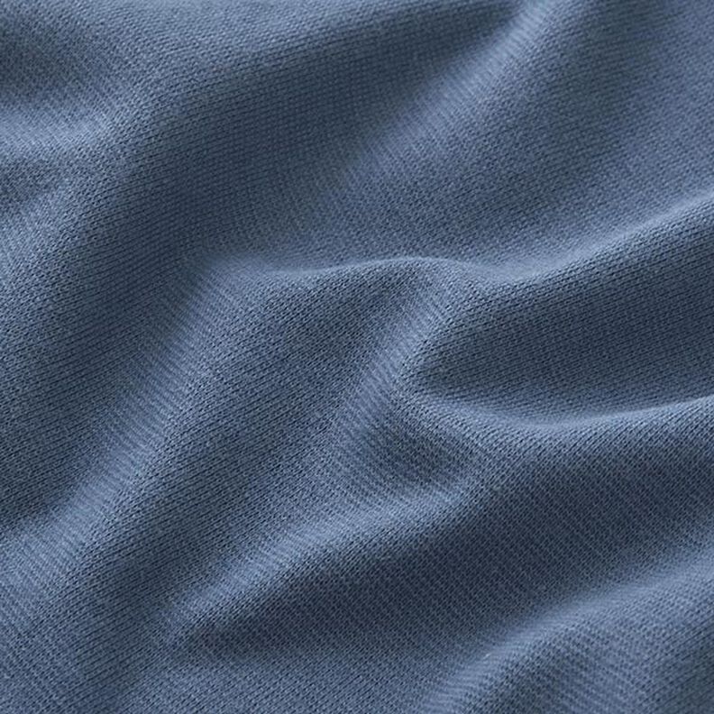 Rib stof ensfarvet – jeansblå,  image number 4