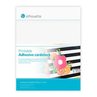 Silhouette  Cardstock selvklæbende printbar [ 21,5 x 27,9 cm|8 Styk], 