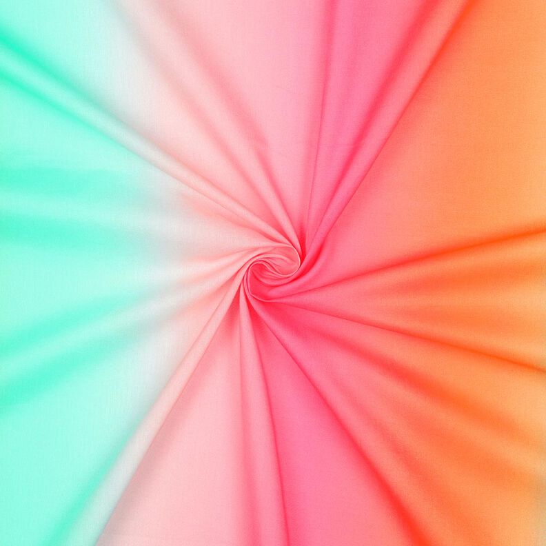 Batist regnbuefarvet gradient | Poppy Fabrics – pink/hvid,  image number 3