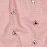 Musselin/Dobbelt-Crincle stof Sol Folietryk | Poppy Fabrics &ndash; lys gammelrosa/pastelviolet,  thumbnail number 2
