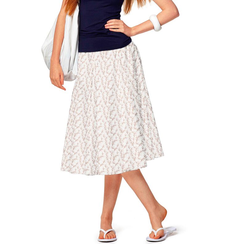 Bomuldspoplin bladgrene – hvid/roséguld,  image number 6