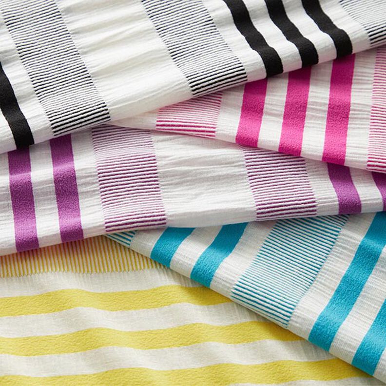 Viskosejersey Crashed – hvid/pink,  image number 7