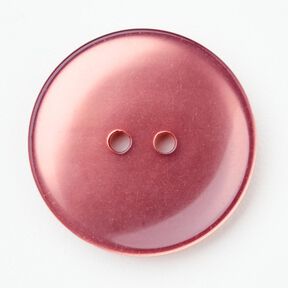2-hulsknap blank [Ø 25 mm] – mørk gammelrosa, 