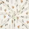 Bomuldsjersey dyr i skoven Digitaltryk | Poppy Fabrics – elfenben/anemone,  thumbnail number 3