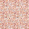 Bomuldsstof Cretonne spredte blomster – rosé/ferskenorange,  thumbnail number 1