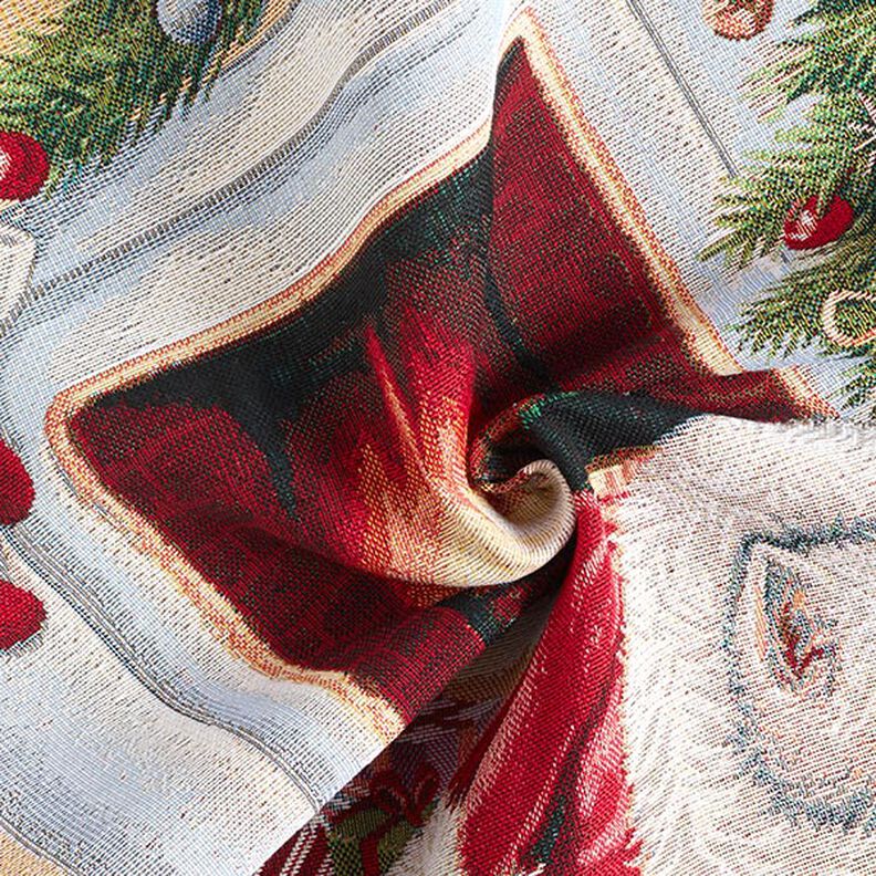 Panel Gobelin Hund til festdagen – grøn/rød,  image number 3