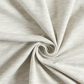 Bomuldsjersey Medium Melange – lysegrå, 