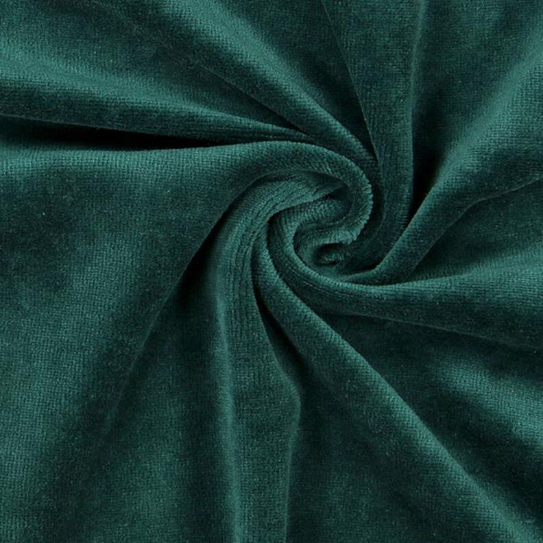 Nicki stof Ensfarvet – mørkegrøn,  image number 2