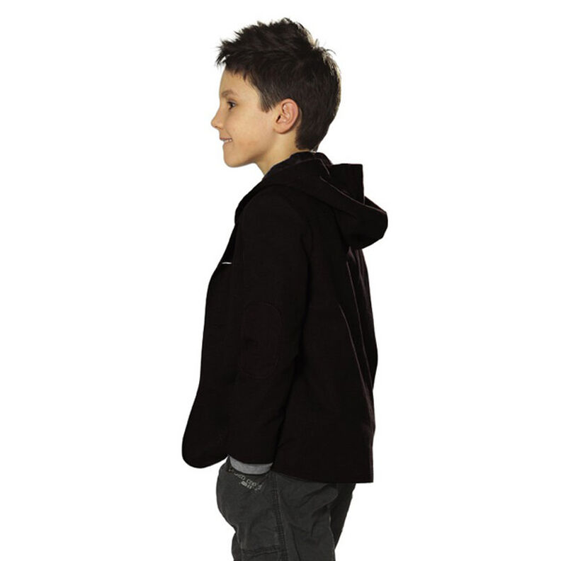 Let French Terry ensfarvet – sort,  image number 10