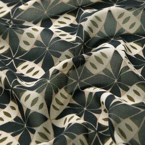 Chiffon cirkler og romber &ndash; sort/uldhvid, 