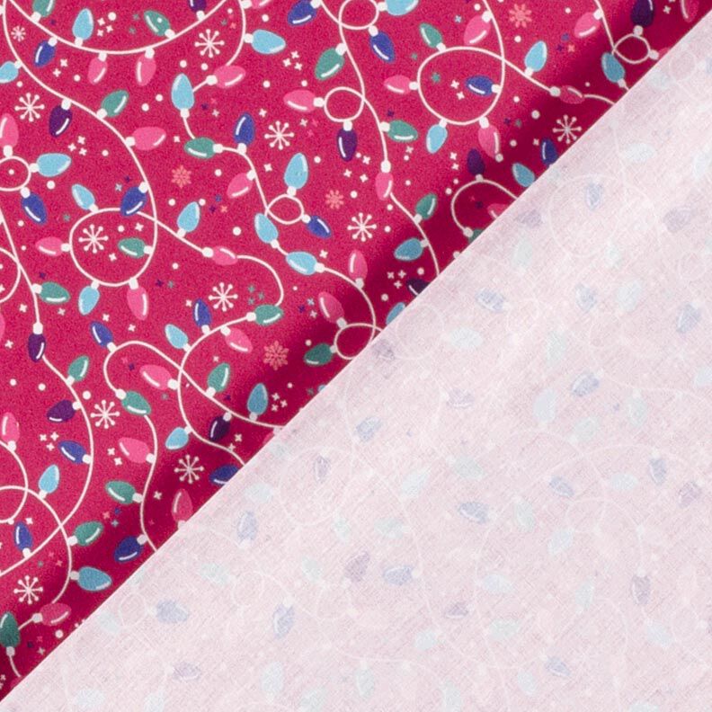 Bomuldsstof Poplin lyskæde – purpur/lyseblå,  image number 4