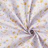 Bomuldspoplin fine blomster – pastelhyld/karrygul,  thumbnail number 3