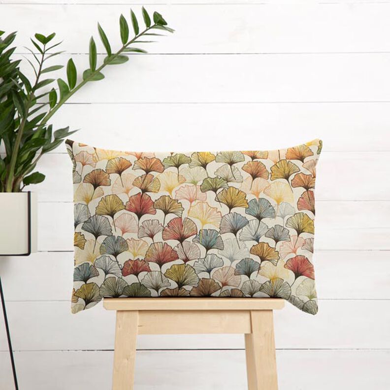 Dekorationsstof Digitaltryk farverig ginkgo,  image number 5