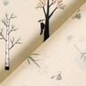GOTS Bomuldsstof Cretonne fugle i skoven – natur/eukalyptus,  thumbnail number 4