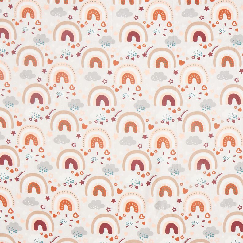 Poplin regnbue – lysebeige,  image number 1