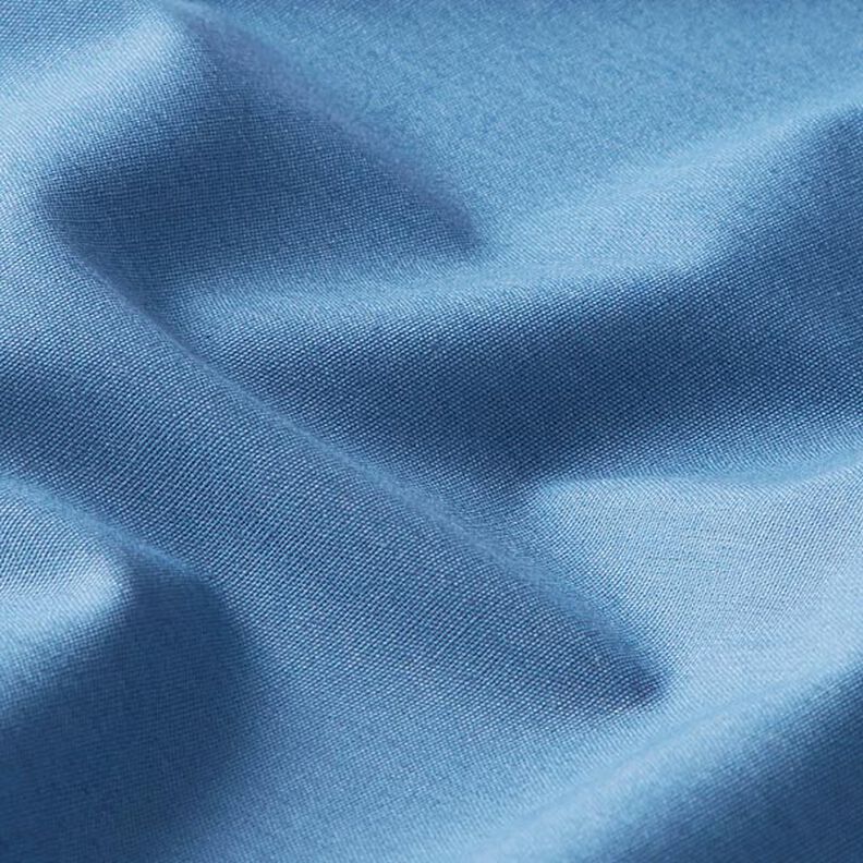 Bomuldspoplin Ensfarvet – jeansblå,  image number 2