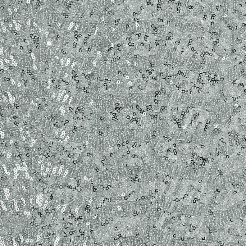 Mikropailletstof ensfarvet – sølv,  image number 1