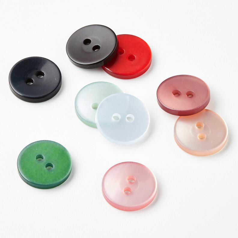 2-hulsknap blank [Ø 15 mm] – lys mint,  image number 4