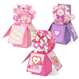 Pop-up-boks-sæt Kærlighed [ 3Styk ] – pink/rosa, 