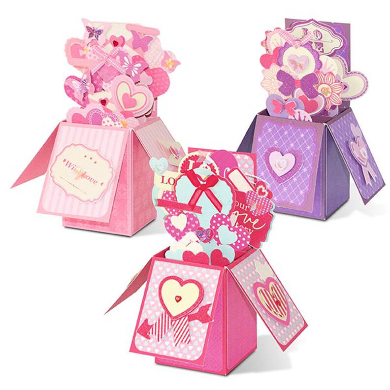 Pop-up-boks-sæt Kærlighed [ 3Styk ] – pink/rosa,  image number 1