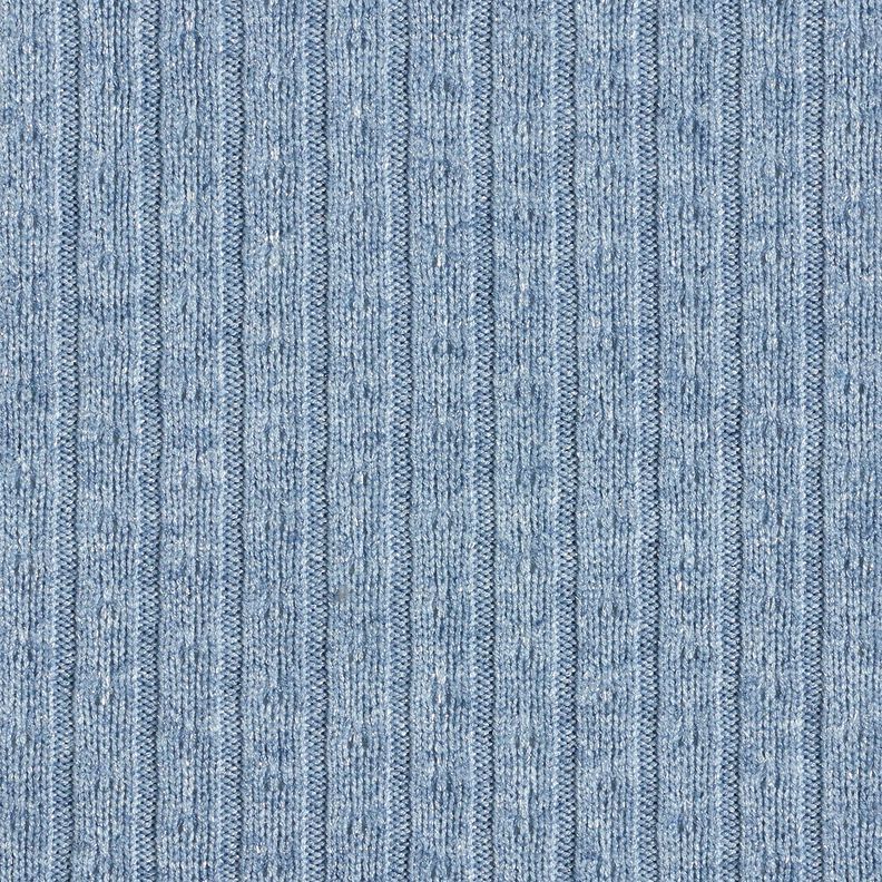 Strikstof Ajour med elegante glimmerstriber – lyseblå,  image number 1